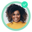 Black woman smiling