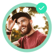 Caucasian man smiling