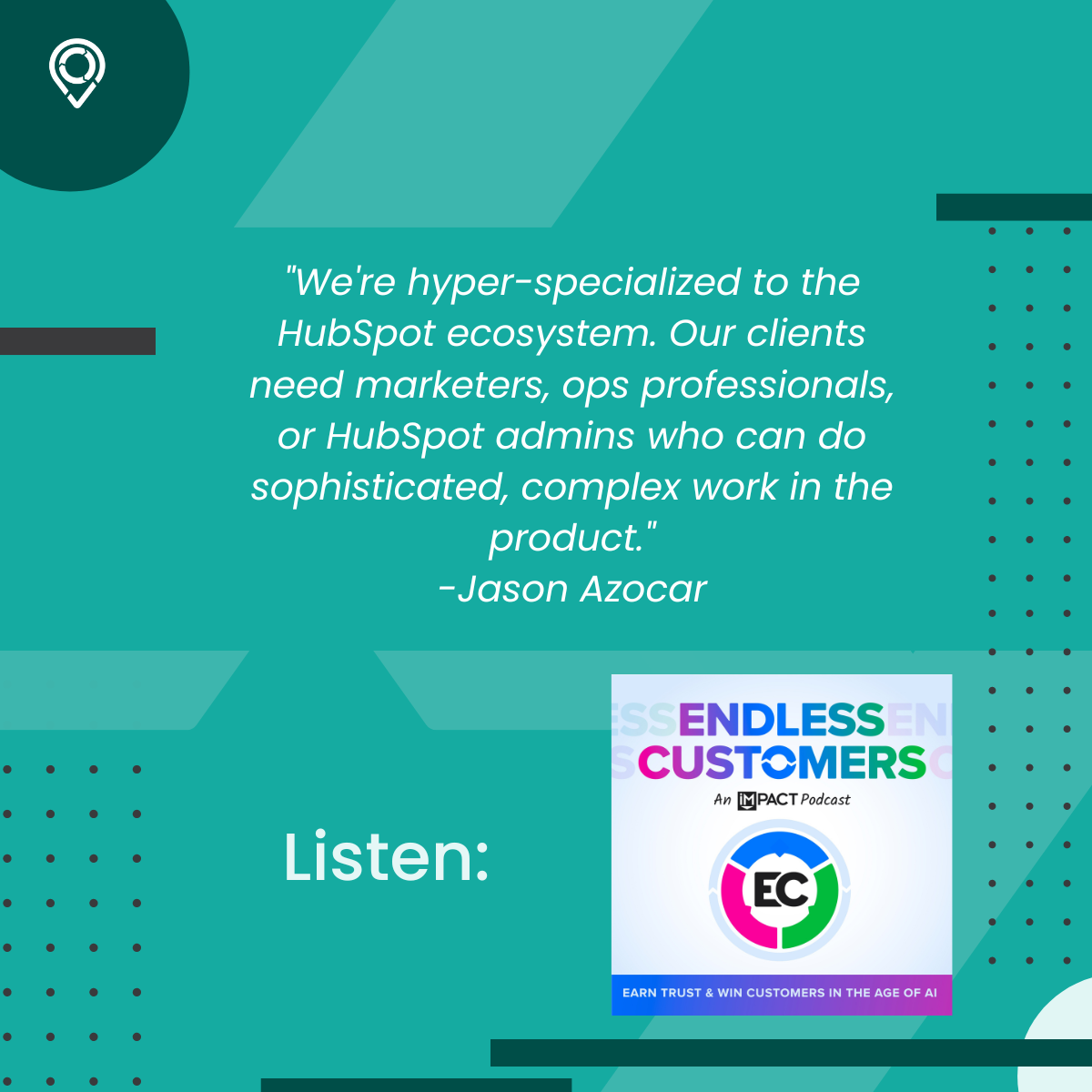 LISTEN: Founder & CEO Jason Azocar joins IMPACT's endless customers podcast