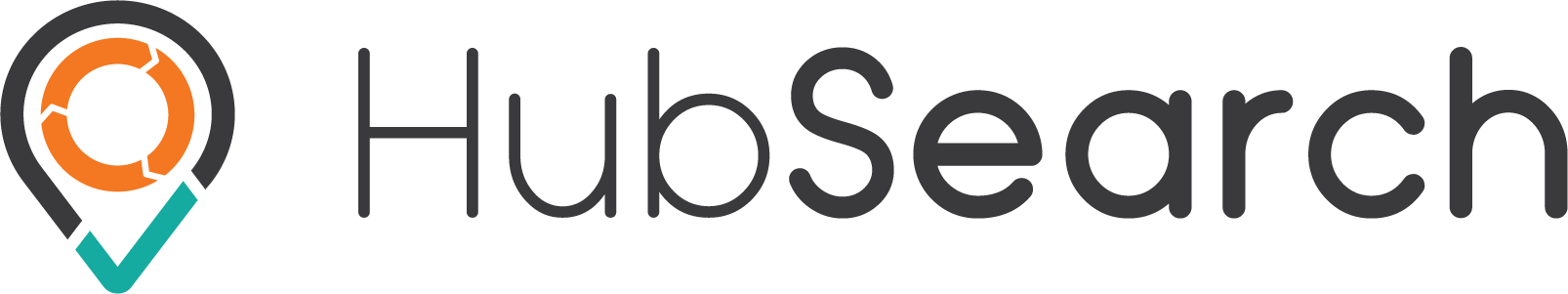 HubSearch Logo inverted color